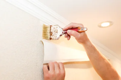 Pose de papier peint à Poisat — revêtements muraux et toiles de verre